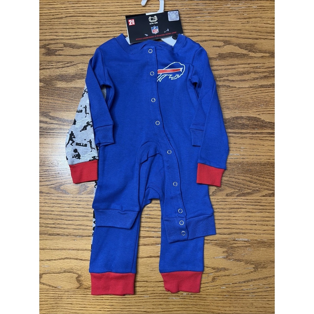 Buffalo Bills Baby Clothes NFL 0-3 Month - 2 Pack